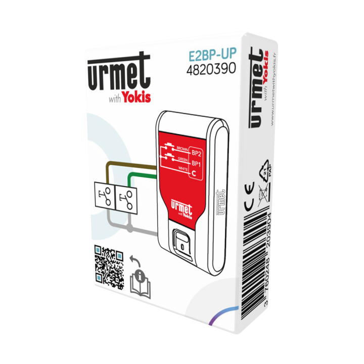 Yokis - Up - Emetteur encastré - 2 canaux - Zigbee - Réf : E2BP-UP