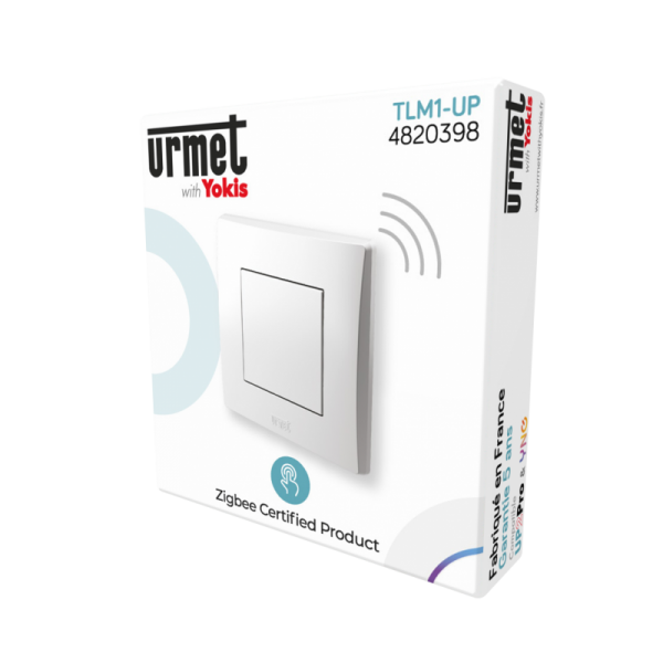 Yokis - Télécommande murale - 1 touche - Zigbee - Réf : TLM1-UP