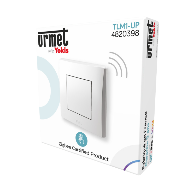 Yokis - Up - Télécommande murale - 1 touche - Zigbee - Réf : TLM1-UP