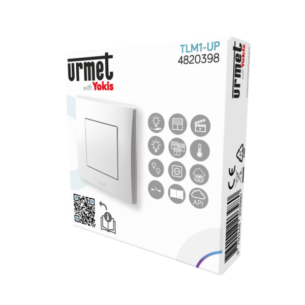 Yokis - Télécommande murale - 1 touche - Zigbee - Réf : TLM1-UP