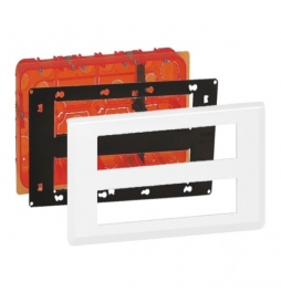 Legrand - Mosaic - Kit poste de travail - 2 x 10 modules - Blanc