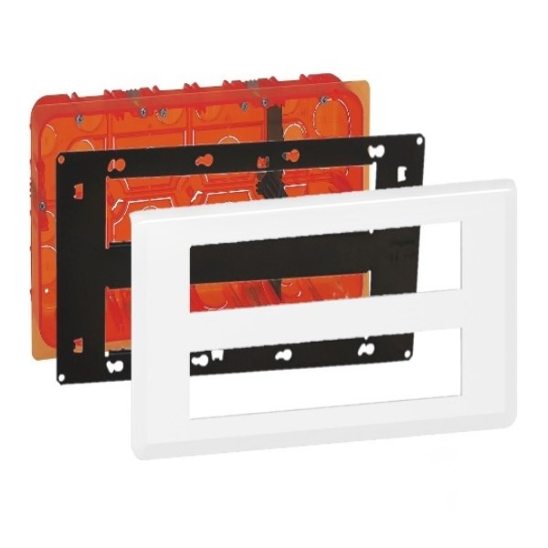 Legrand - Mosaic - Kit poste de travail - 2 x 10 modules - Blanc