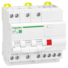 Schneider - Resi9 XP - disjoncteur différentiel - 3P+N - 16A - 30mA - courbe C - type Asi - R9PDCS16