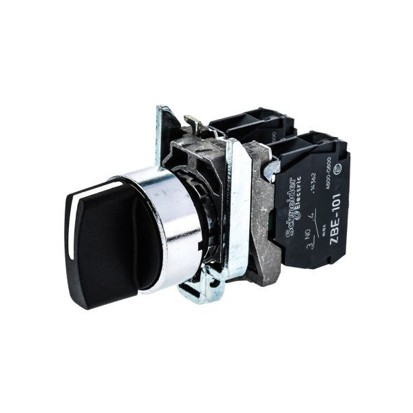 Schneider - Harmony XB4 - Bouton tournant noir Ø22 - à manette - 3 positions Fixes- 2F - Réf. XB4BD33
