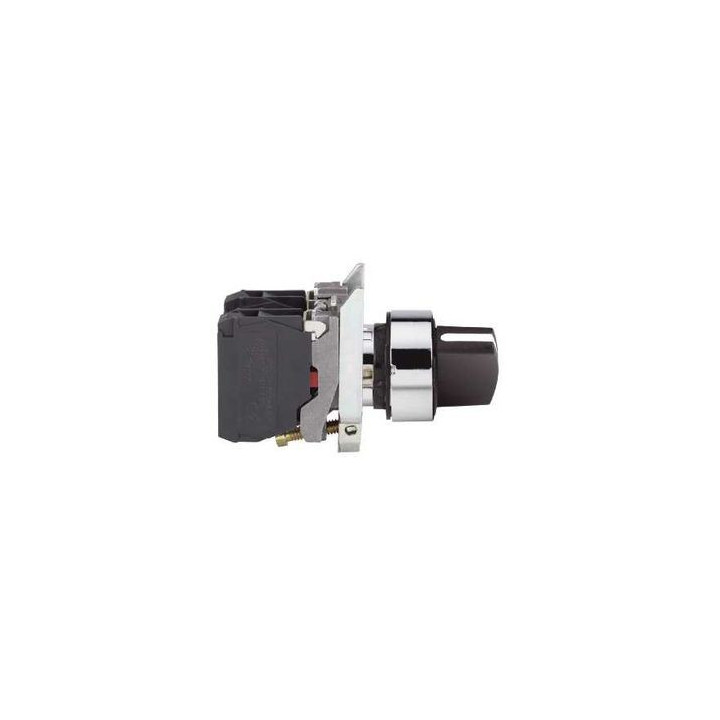 Schneider - Harmony XB4 - Bouton tournant noir Ø22 - à manette - 3 positions Fixes- 2F - Réf. XB4BD33