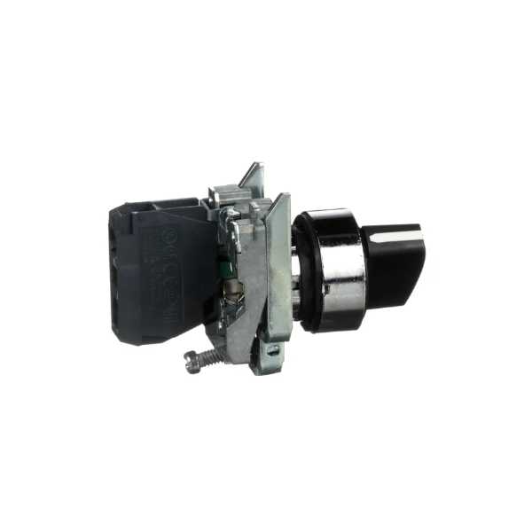 Schneider - Harmony XB4 - Bouton tournant noir Ø22 - à manette - 2 positions - 1F - Réf : XB4BD21