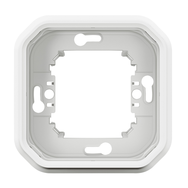 Legrand Plexo - LOT de 10 supports plaque étanche - Encastré - 1 poste - Blanc - Réf : 069692Lx10