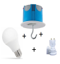 Miidex - Ampoule LED E27 A60 9W 4000°K + Kit DCL plafond BBC - Réf : WOJ+14611+P36859