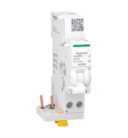Schneider - Acti9 iDT40 - Module détecteur arc différentiel 30mA ASI 1P+N 25A - Réf : A9TYA4625