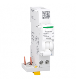 Schneider - Acti9 iDT40 - Module détecteur arc différentiel 30mA ASI 1P+N 40A - Réf : A9TYA4640