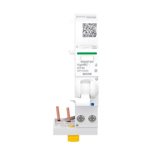 Schneider - Acti9 iDT40 - Module détecteur arc différentiel 30mA ASI 1P+N 40A - Réf : A9TYA4640