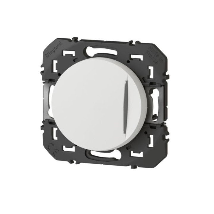 Legrand - Dooxie - Interrupteur ou va-et-vient avec voyant lumineux - 10AX - 250V~ - Blanc - Réf : 600011