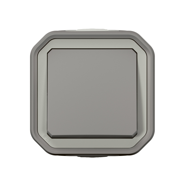 Legrand - LOT de 10 Interrupteurs / Va-et-vient étanche Plexo Saillie - 10AX - 250V - IP55 - IK08 - Gris - Réf : 069711Lx10