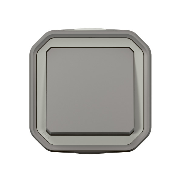 Legrand - LOT de 10 Interrupteurs / Va-et-vient étanche Plexo Saillie - 10AX - 250V - IP55 - IK08 - Gris - Réf : 069711Lx10