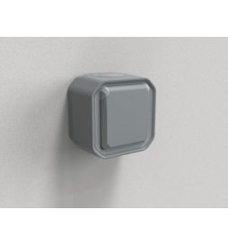 Legrand - LOT de 10 prises de courant 2P+T 16A étanche Plexo Saillie- IP55/IK08 - Gris - Réf : 069731Lx10