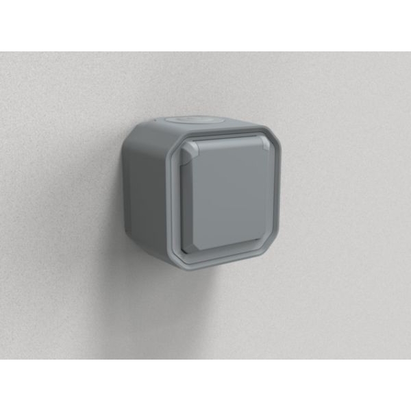 Legrand - LOT de 10 prises de courant 2P+T 16A étanche Plexo Saillie- IP55/IK08 - Gris - Réf : 069731Lx10