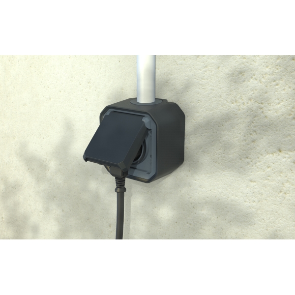 Legrand - LOT de 10 prises de courant 2P+T 16A étanche Plexo Saillie - IP55/IK08 - 250V - Anthr - Réf : 069791Lx10
