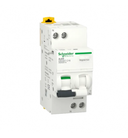 Schneider - Disjoncteur différentiel Acti9 iDD40T - Type A-SI - 1P+N - 4,5/6kA - 30mA - 16A - courbe C - Réf : A9DB2616
