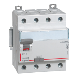 Legrand - Inter diff DX3 - ID 4P 40A - 30mA - AC - Réf : 411661