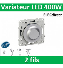 Variateur LED universel à torsion Schneider Electric en aluminium —  Rehabilitaweb