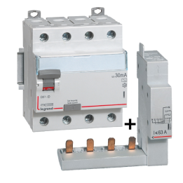 LEGRAND - Interrupteur différentiel DX3-ID 4P 25A - 30mA - AC + module 4P - 411660+406301