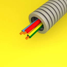 Preflex - Gaine électrique ICTA préfilée - diamètre 20 mm - 3G2,5 mm² - B/R/VJ - rouleau 100 m - Réf : PFG20E32501