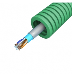 Preflex - Gaine électrique ICTA préfilée - diamètre 20 mm - Catégorie 6 FTP - rouleau 100 m - Réf : PFV20EFTP6
