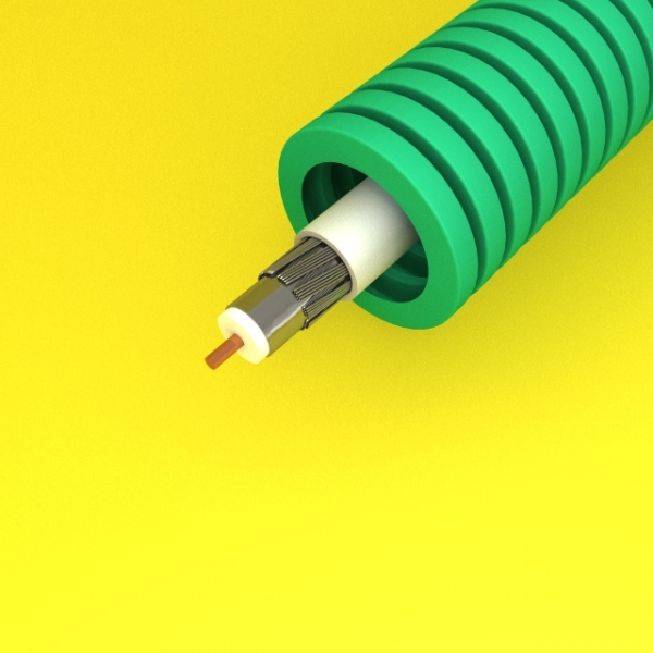 Preflex - Gaine électrique ICTA préfilée - diamètre 20 mm – câble TV 17VATC – rouleau 100 m – Réf : PFV20ETV17B
