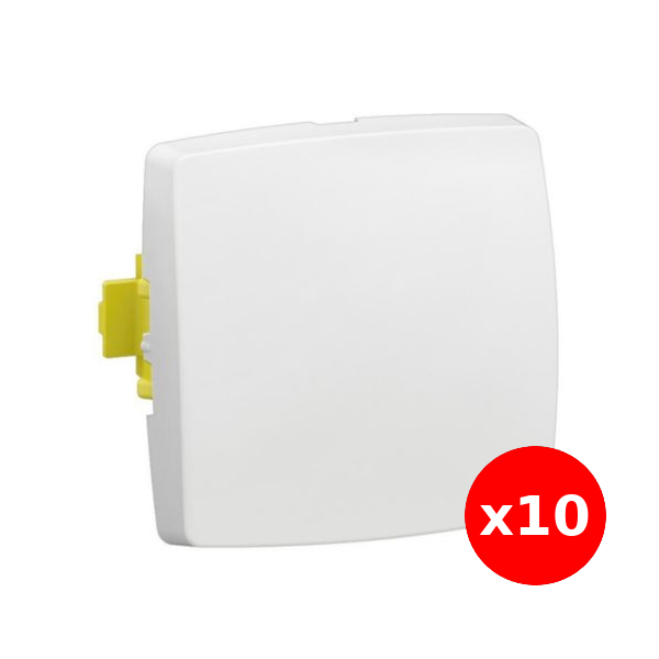 Legrand - LOT de 10 Transformeurs simple 3 en 1 - interrupteur - va et vient - poussoir - Composable- Blanc - Réf : 086101Lx10