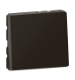Legrand - Mosaic L - Interrupteur ou va-et-vient Easy LED- 10AX - 250V~ - 2 modules - Noir Mat - Réf : 079111L