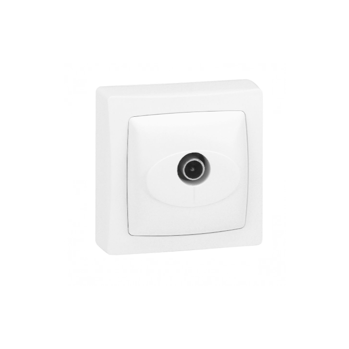 Legrand - Oteo - Prise TV simple - Blanc - Ref : 086040