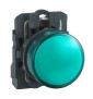 Schneider - Harmony XB5 - Voyant Vert rond Ø22 - IP66 - LED intégrée - 24V - Réf : XB5AVB3