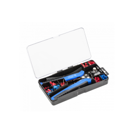 Hogert - Dénudeur de fils automatique + 200 connecteurs - Réf : HT1P230