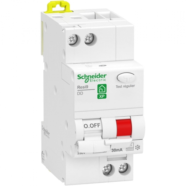 Schneider - Resi9 XP - disj diff - 1P+N - 32A - 30mA - courbe C - type Fsi - Réf : R9PDCF32
