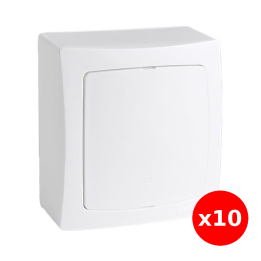 Legrand - Oteo - LOT de 10 Boîtes de dérivation - Blanc - Ref. : 086057x10