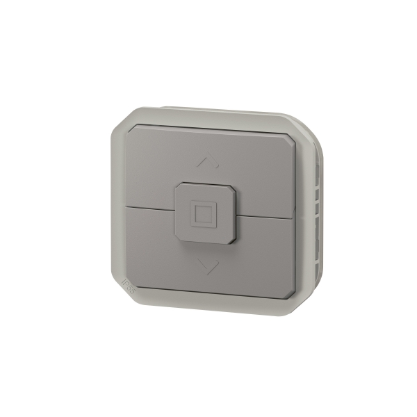 Legrand Plexo - Interrupteur pour volets roulants - 250V - composable - IP55/IK08 - Gris - Réf : 069538L