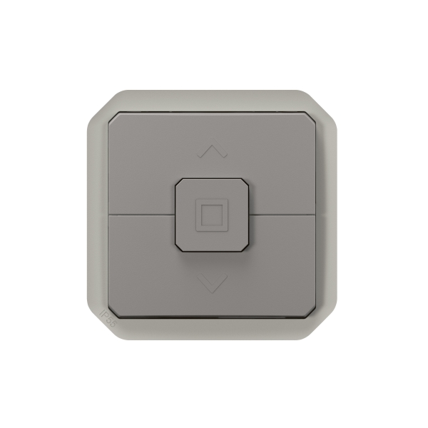 Legrand Plexo - Interrupteur pour volets roulants - 250V - composable - IP55/IK08 - Gris - Réf : 069538L