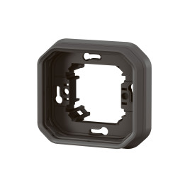 Legrand Plexo - Support plaque étanche - Encastré - 1 poste - Anthracite - Réf : 069606L