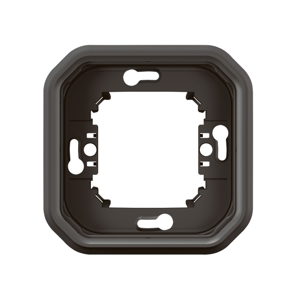 Legrand Plexo - Support plaque étanche - Encastré - 1 poste - Anthracite - Réf : 069606L
