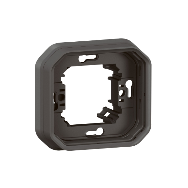 Legrand Plexo - Support plaque étanche - Encastré - 1 poste - Anthracite - Réf : 069606L