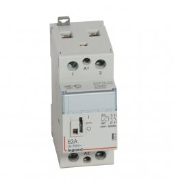 Legrand - Contacteur de puissance bipolaire bobine 230V - 63A - 2F - 2M - Réf : 412547