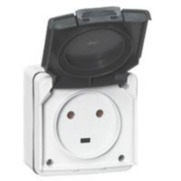 Legrand Plexo - Prise de courant 2P+T 20A - saillie - IP55/IK08 - Réf : 091655