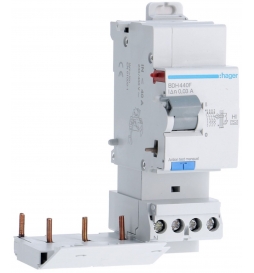 Hager - Bloc différentiel 3P+N 40A 30mA - Type HPI - Réf : BDH440F