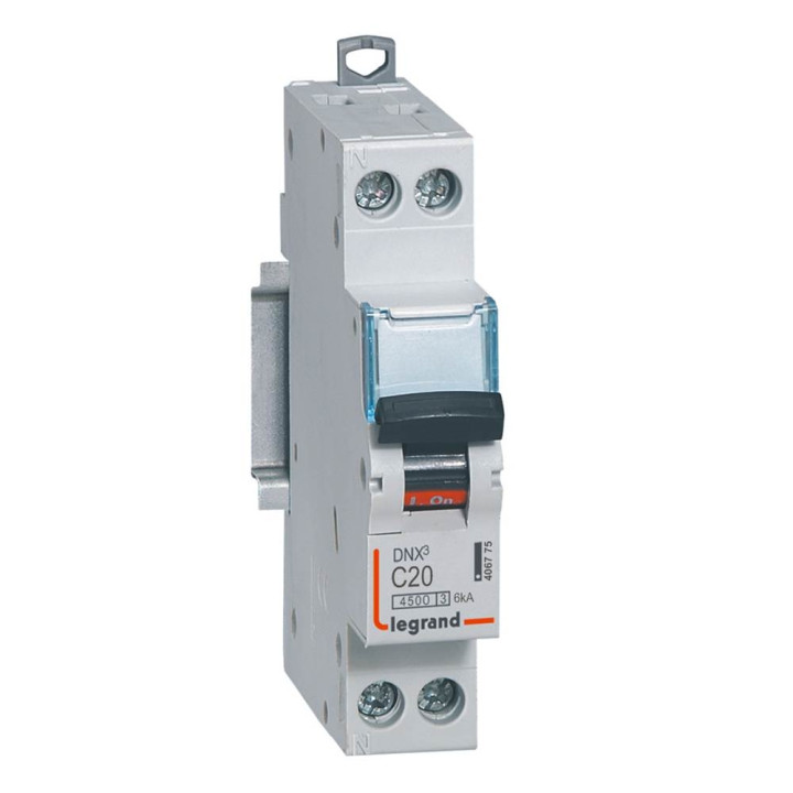 LEGRAND - DISJONCTEUR DNX3 PH/N - 20A - VIS/VIS - Réf : 406775