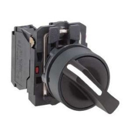 Schneider - Harmony CB5 - Bouton tournant noir Ø22 - à manette - 2 positions - 1F - Réf : XB5AD21