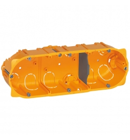 Legrand Batibox - Boîte d'encastrement 3 postes - Prof. 40 - Réf : 080043