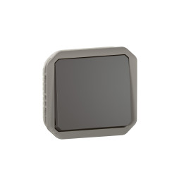 Legrand - Plexo - Interrupteur ou Va-et-Vient - composable - anthracite - 10A - 250V - IP55/IK08 - Réf : 069801L