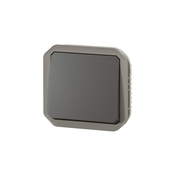 Legrand Plexo - Interrupteur ou Va-et-Vient - composable - anthracite - 10A - 250V - IP55/IK08 - Réf : 069801L