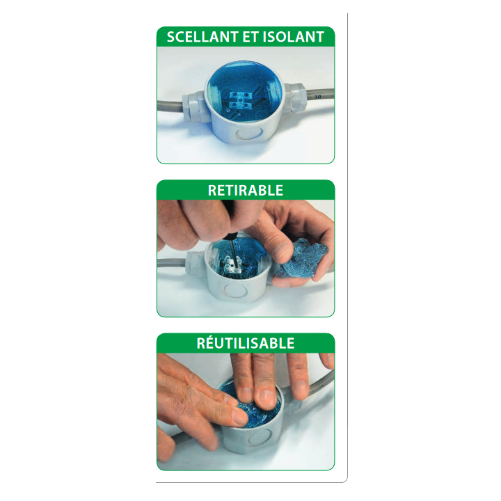 Ray Tech - Magic power Gel -500mL - Gel isolant et d étanchéité - 1 seule bouteille bi-composant - Réf : MPG500