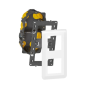 Legrand Mosaic - LOT - Plaque 2x2 modules - vertical - 277822L+080252+080022L